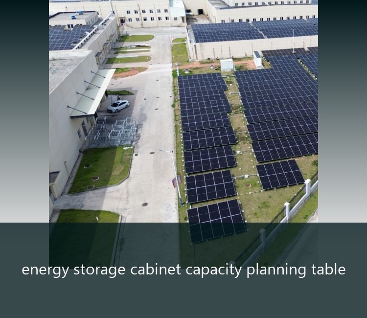 energy storage cabinet capacity planning table
