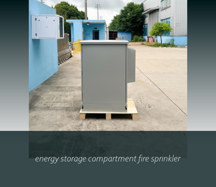 energy storage compartment fire sprinkler