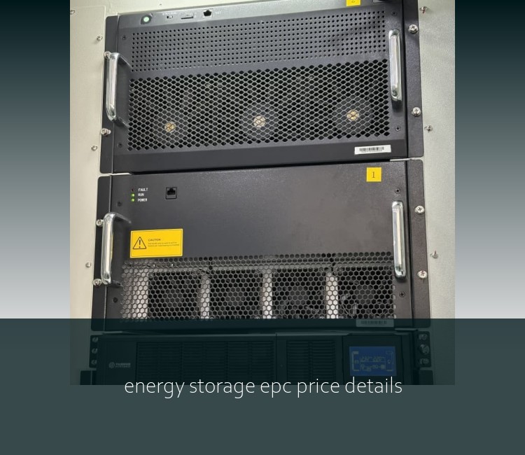 energy storage epc price details