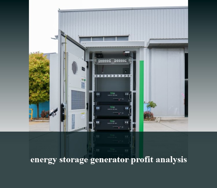 energy storage generator profit analysis