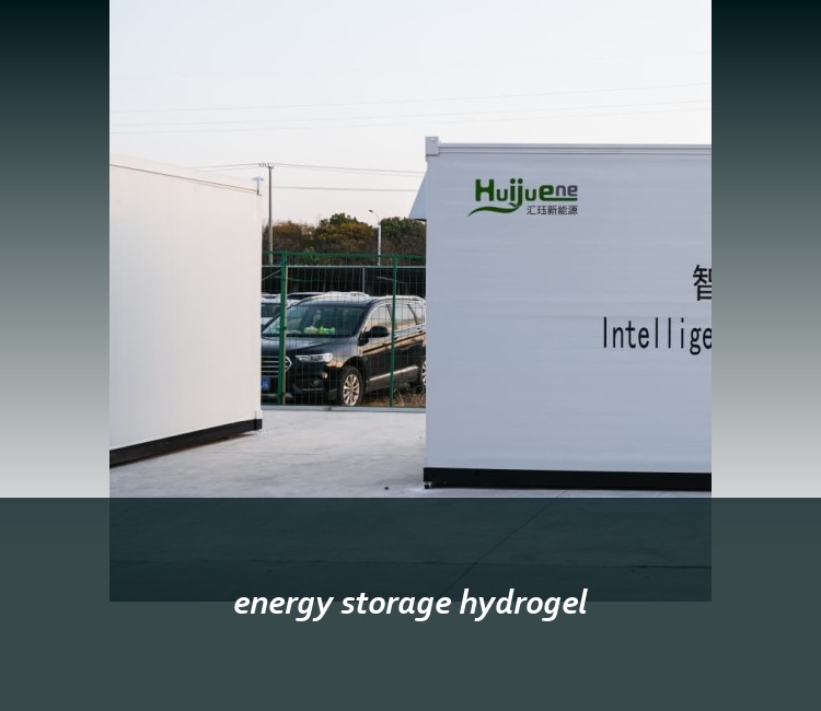 energy storage hydrogel
