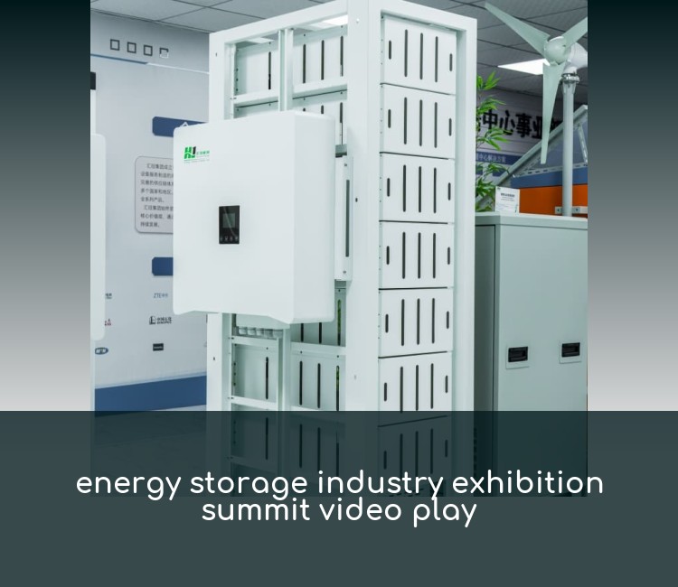 energy storage industry exhibition summit video play