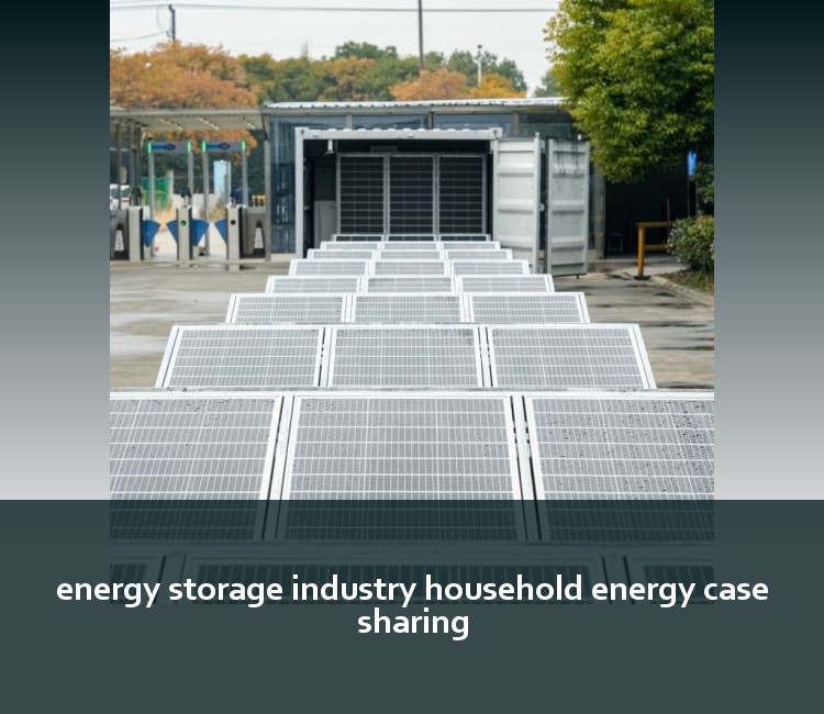 energy storage industry household energy case sharing
