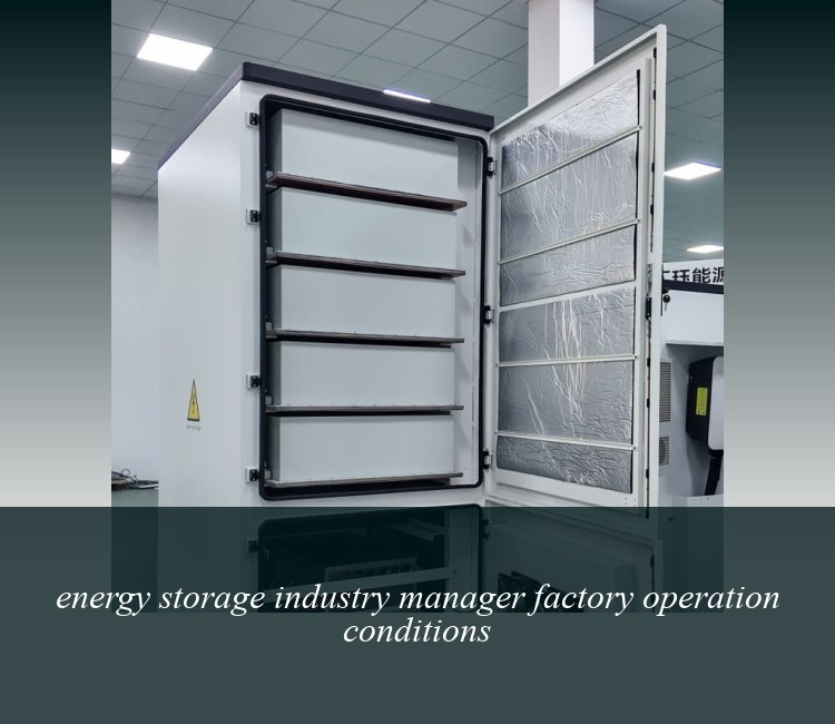 energy storage industry manager factory operation conditions