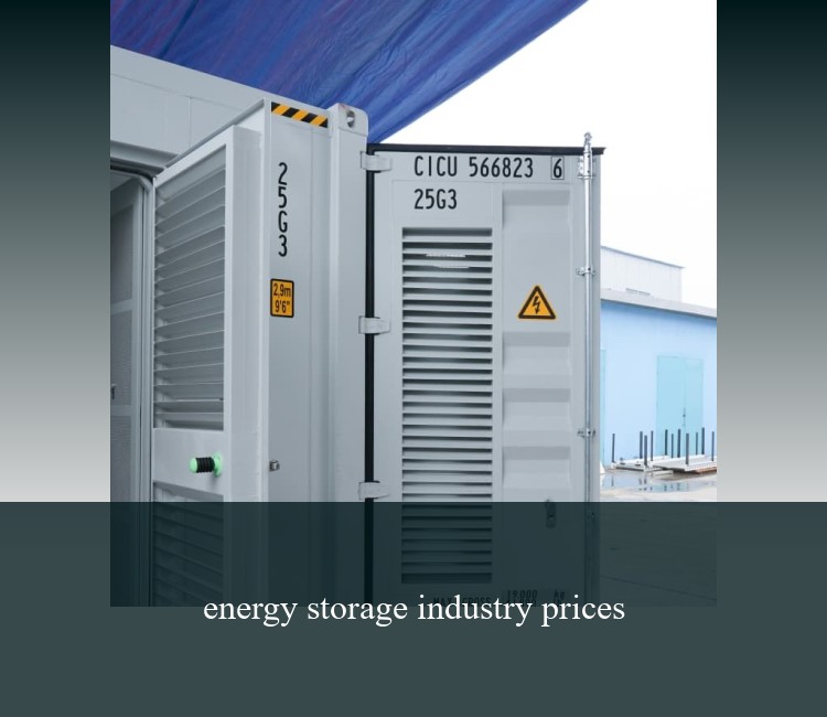 energy storage industry prices