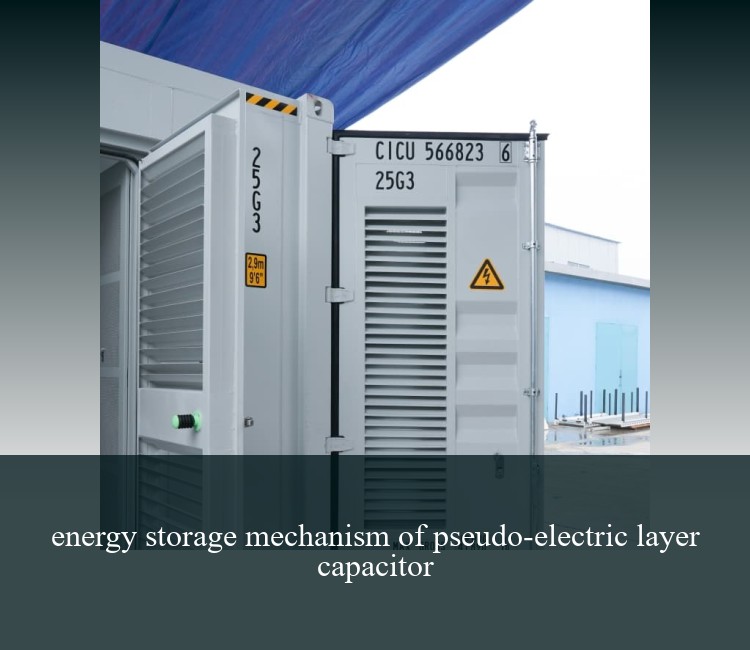 energy storage mechanism of pseudo-electric layer capacitor