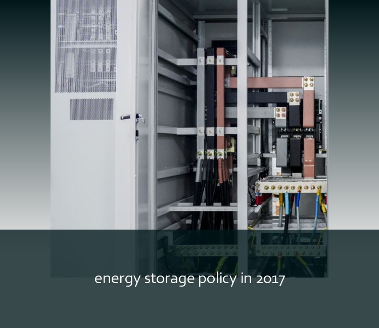 energy storage policy in 2017