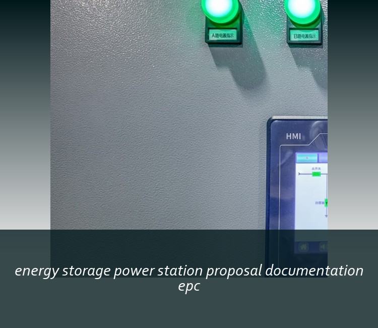 energy storage power station proposal documentation epc