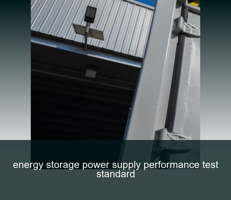 energy storage power supply performance test standard