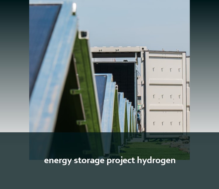 energy storage project hydrogen