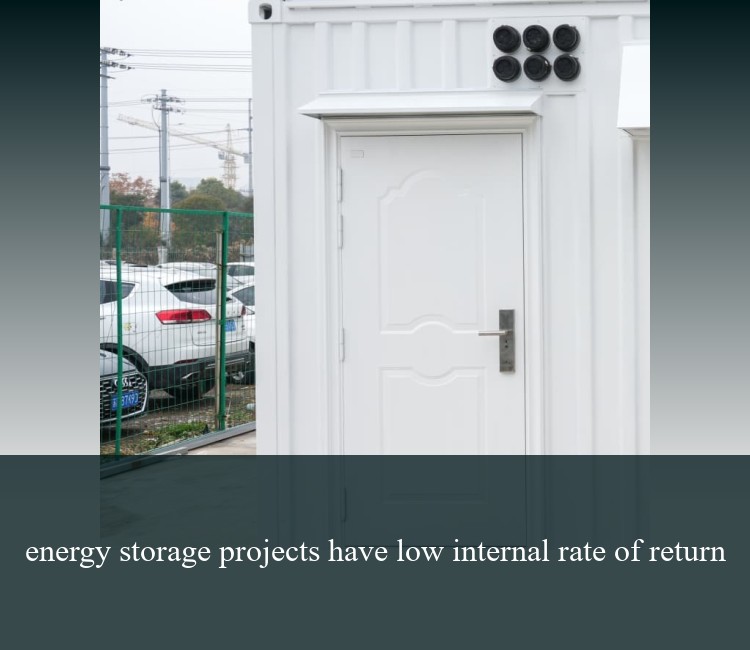energy storage projects have low internal rate of return
