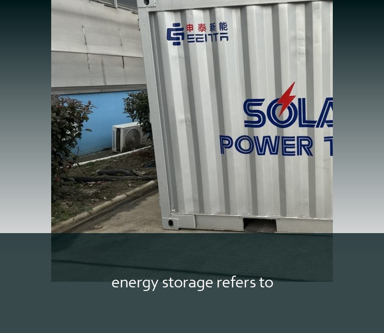 energy storage refers to