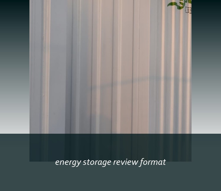 energy storage review format