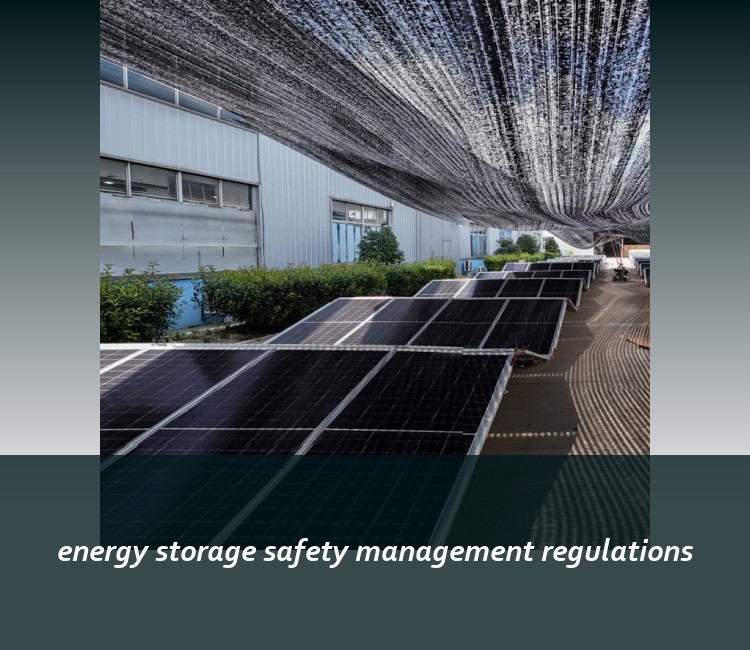 energy storage safety management regulations
