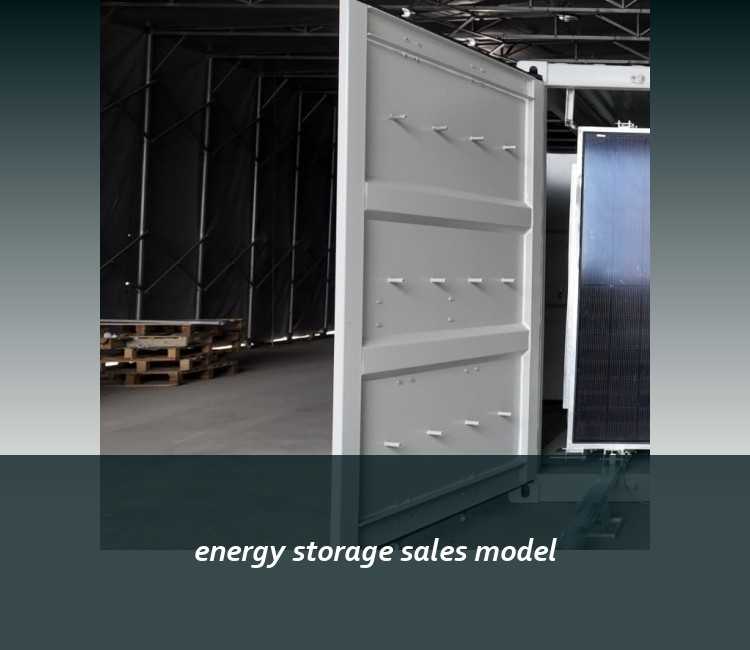 energy storage sales model