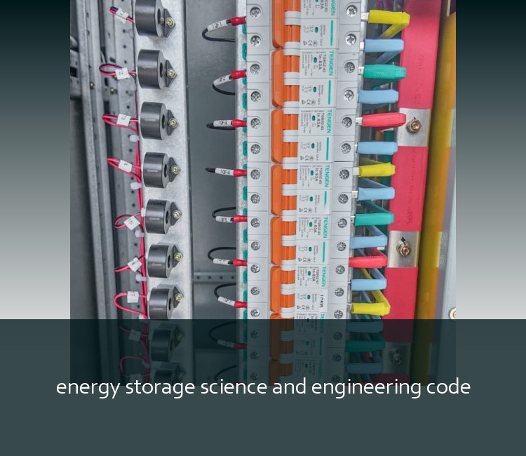 energy storage science and engineering code