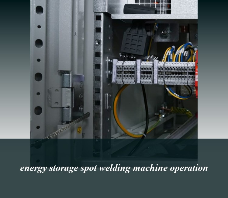 energy storage spot welding machine operation