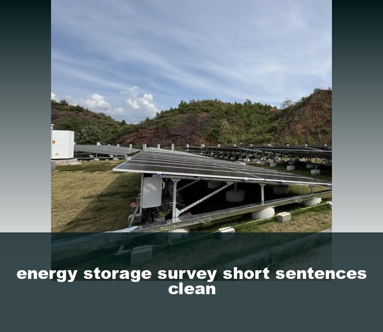 energy storage survey short sentences clean