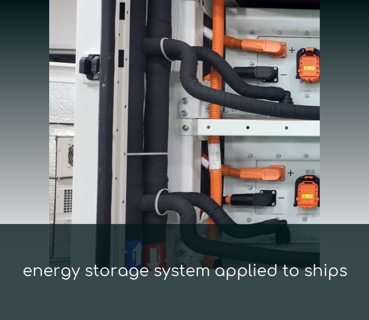 energy storage system applied to ships