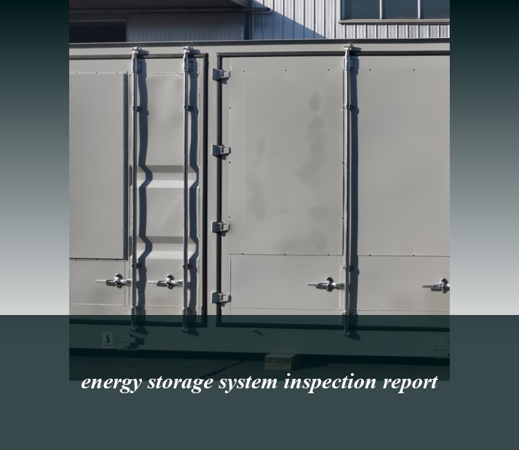 energy storage system inspection report