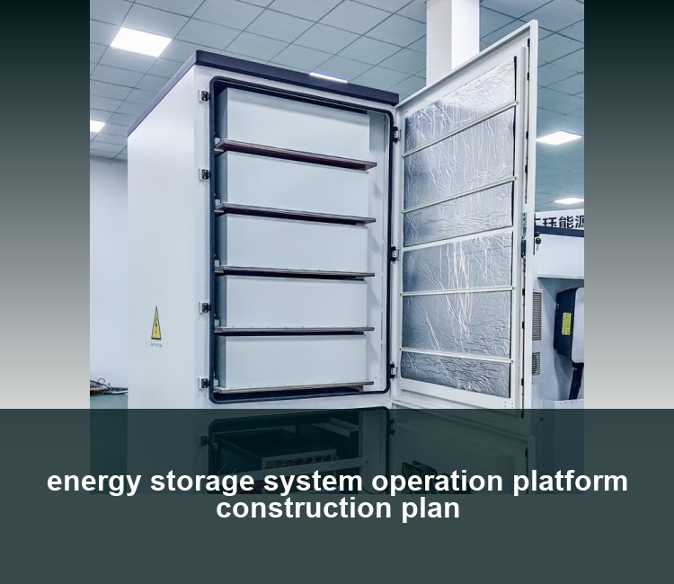 energy storage system operation platform construction plan