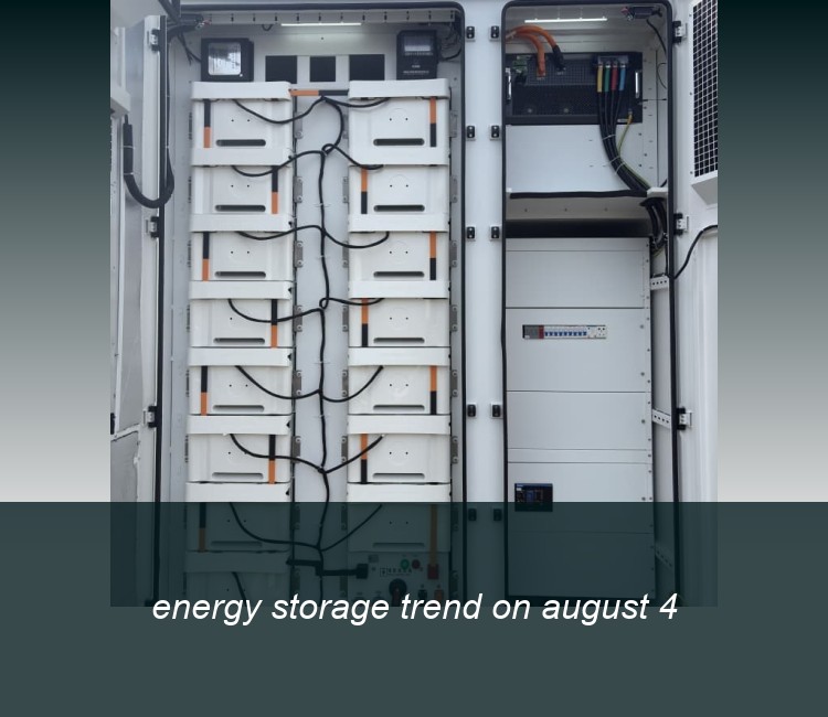 energy storage trend on august 4