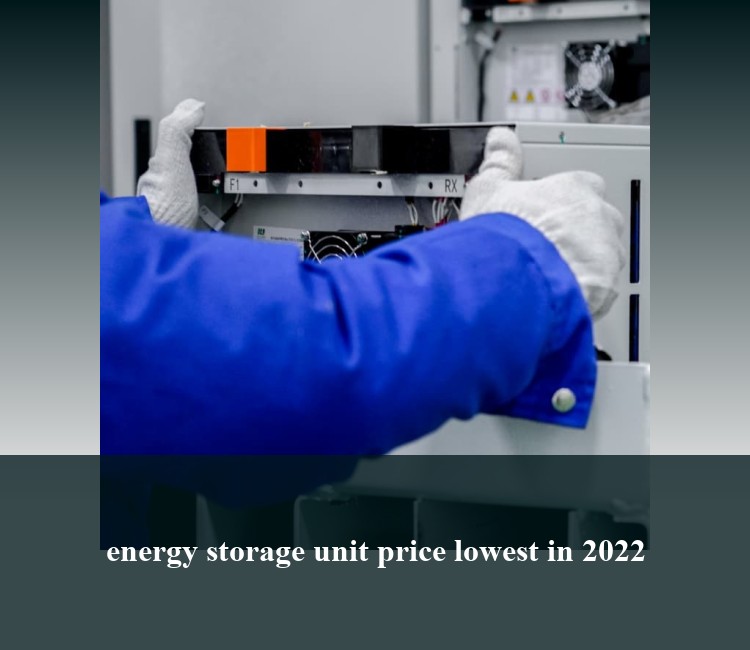 energy storage unit price lowest in 2022