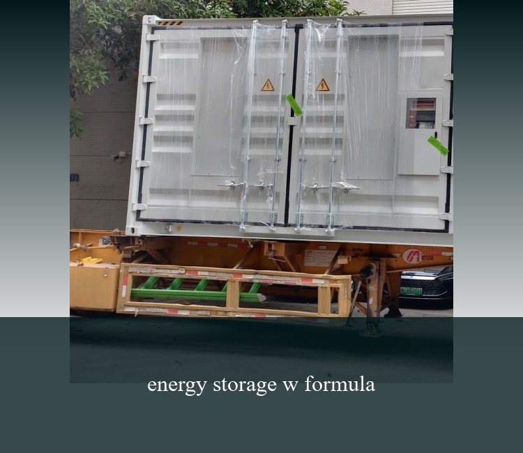 energy storage w formula