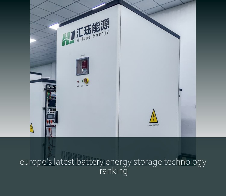 europe's latest battery energy storage technology ranking