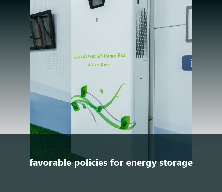 favorable policies for energy storage