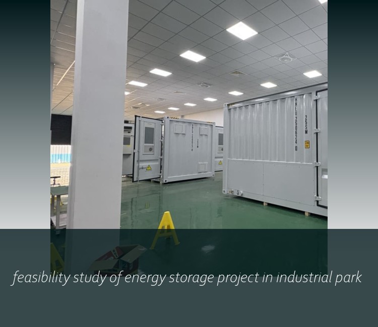 feasibility study of energy storage project in industrial park
