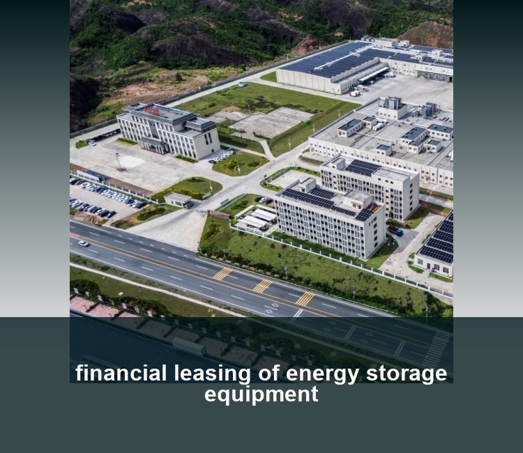 financial leasing of energy storage equipment