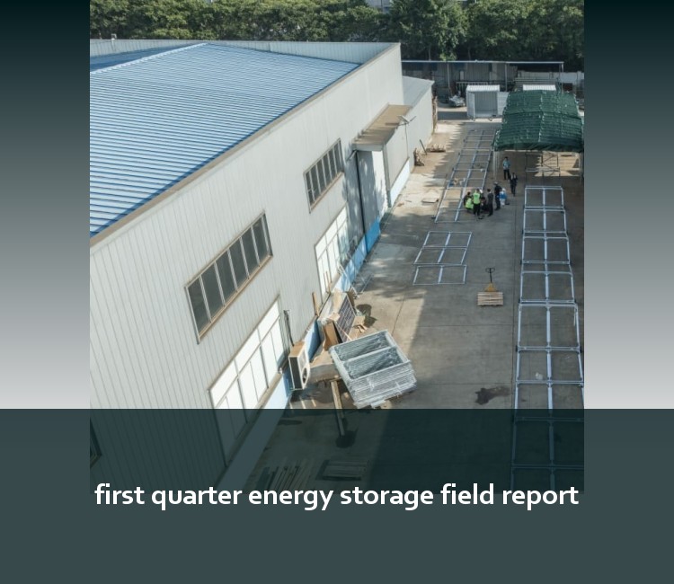 first quarter energy storage field report