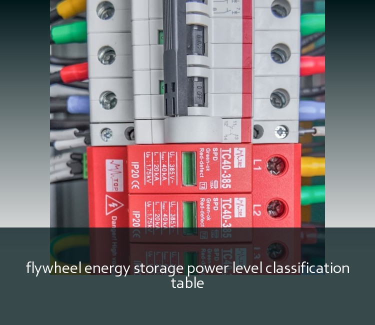 flywheel energy storage power level classification table