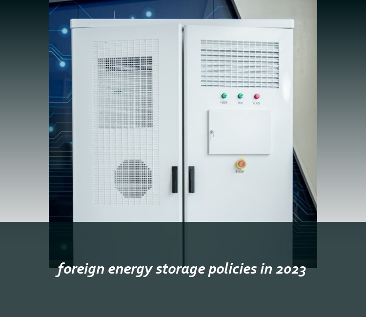 foreign energy storage policies in 2023