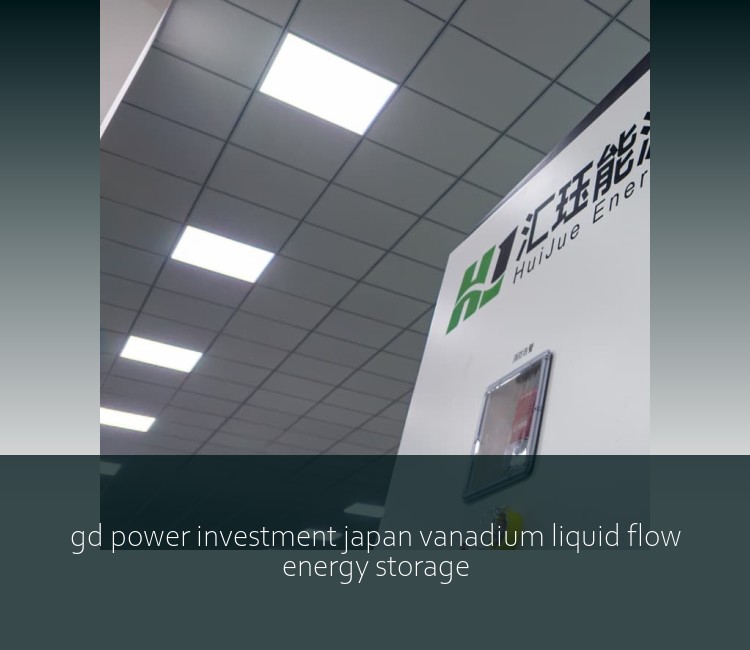 gd power investment japan vanadium liquid flow energy storage