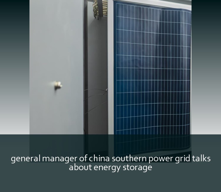 general manager of china southern power grid talks about energy storage