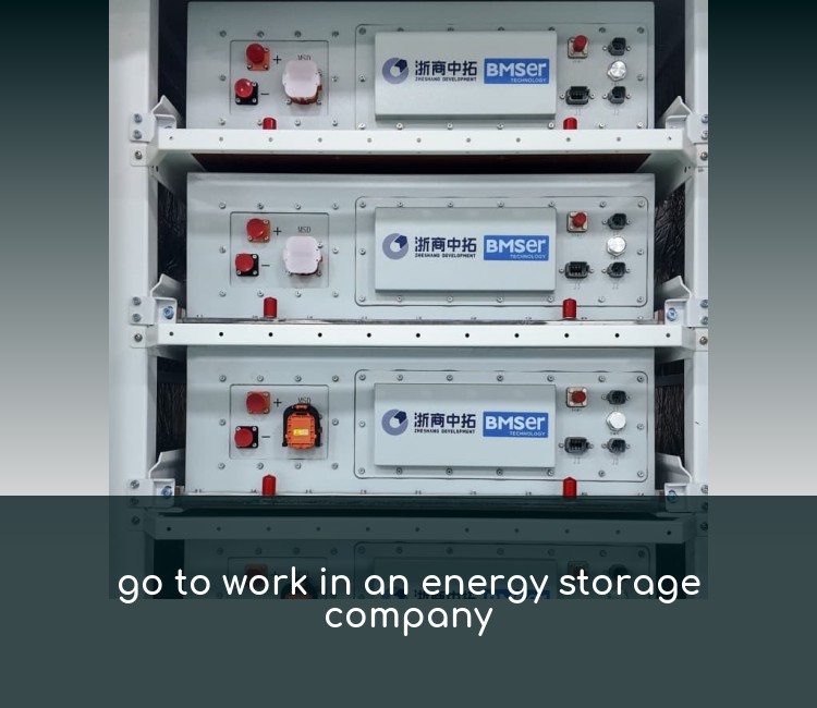 go to work in an energy storage company