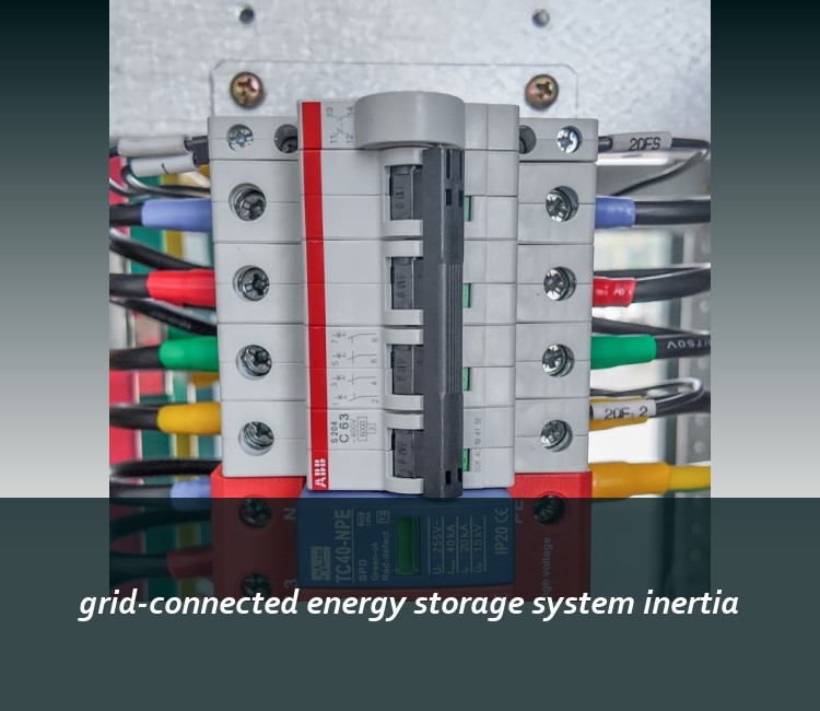 grid-connected energy storage system inertia