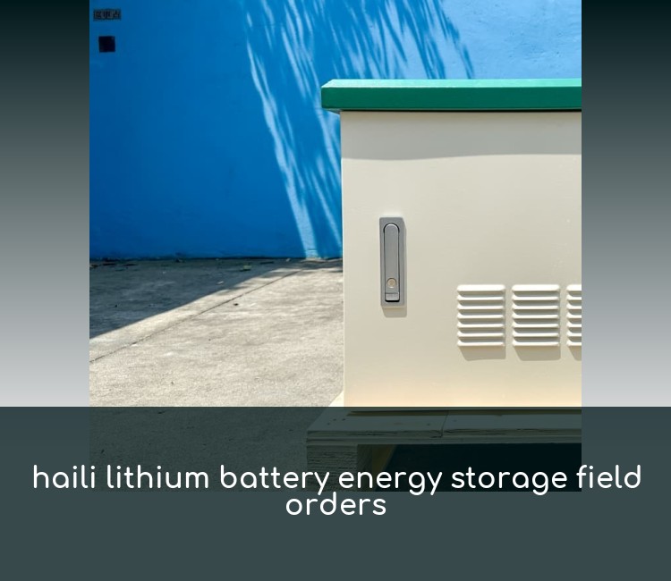 haili lithium battery energy storage field orders