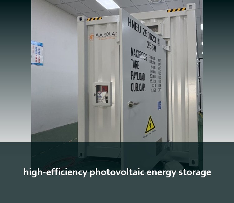 high-efficiency photovoltaic energy storage