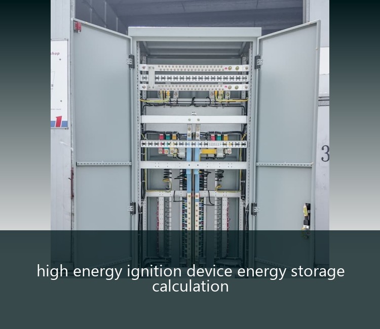 high energy ignition device energy storage calculation