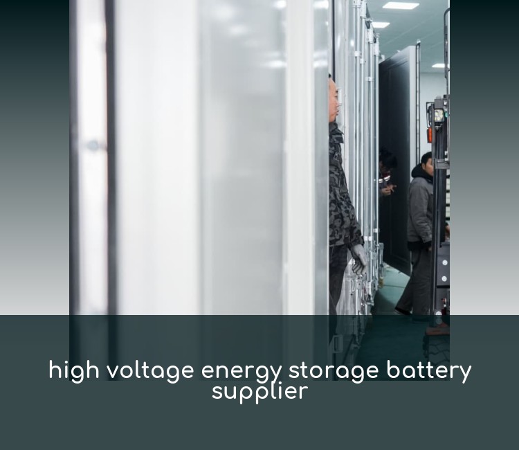 high voltage energy storage battery supplier