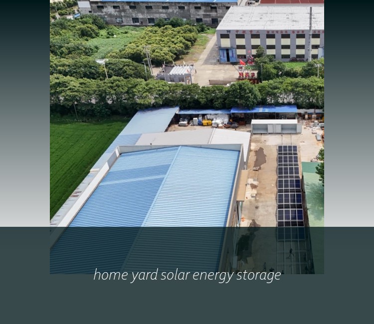 home yard solar energy storage