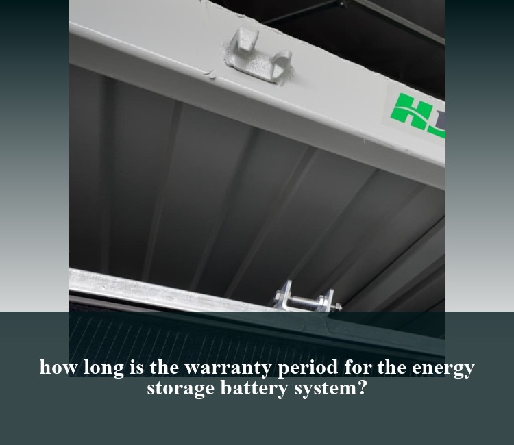 how long is the warranty period for the energy storage battery system?