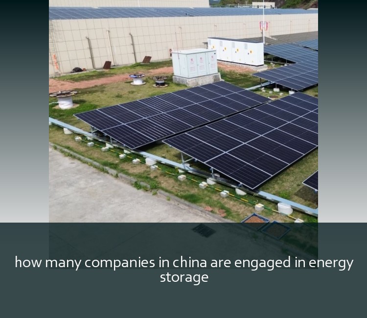 how many companies in china are engaged in energy storage