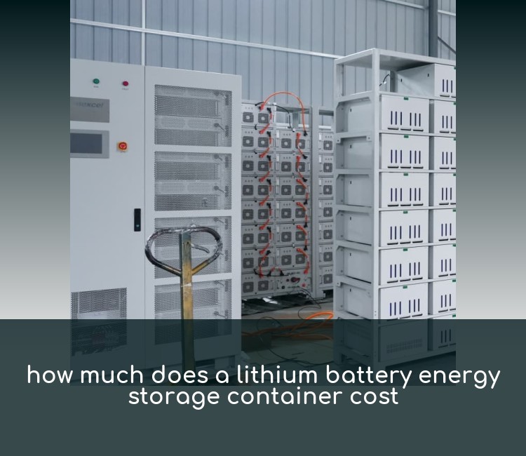 how much does a lithium battery energy storage container cost
