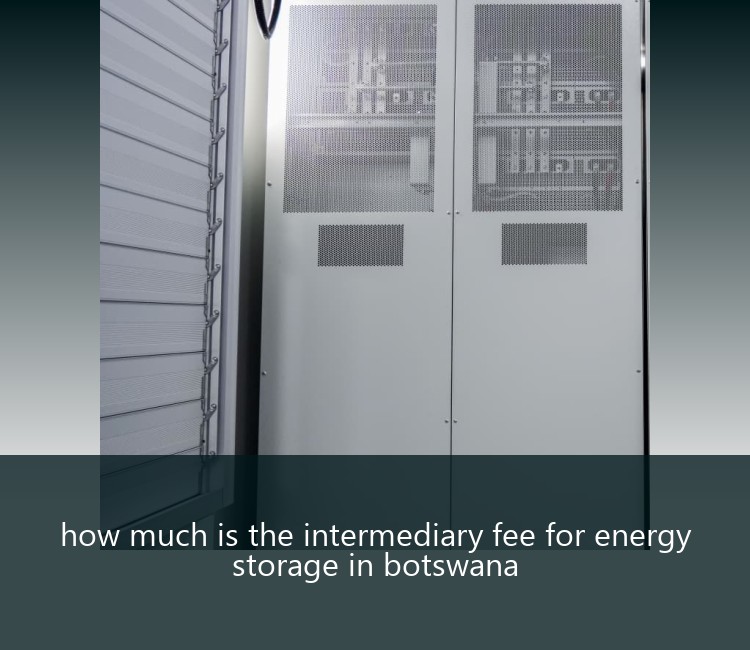 how much is the intermediary fee for energy storage in botswana