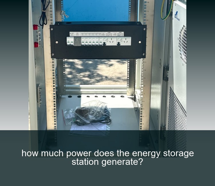 how much power does the energy storage station generate?