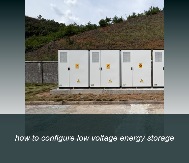 how to configure low voltage energy storage